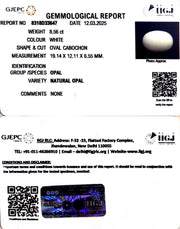 8.56/CT Natural Opal with Govt. Lab Certificate
